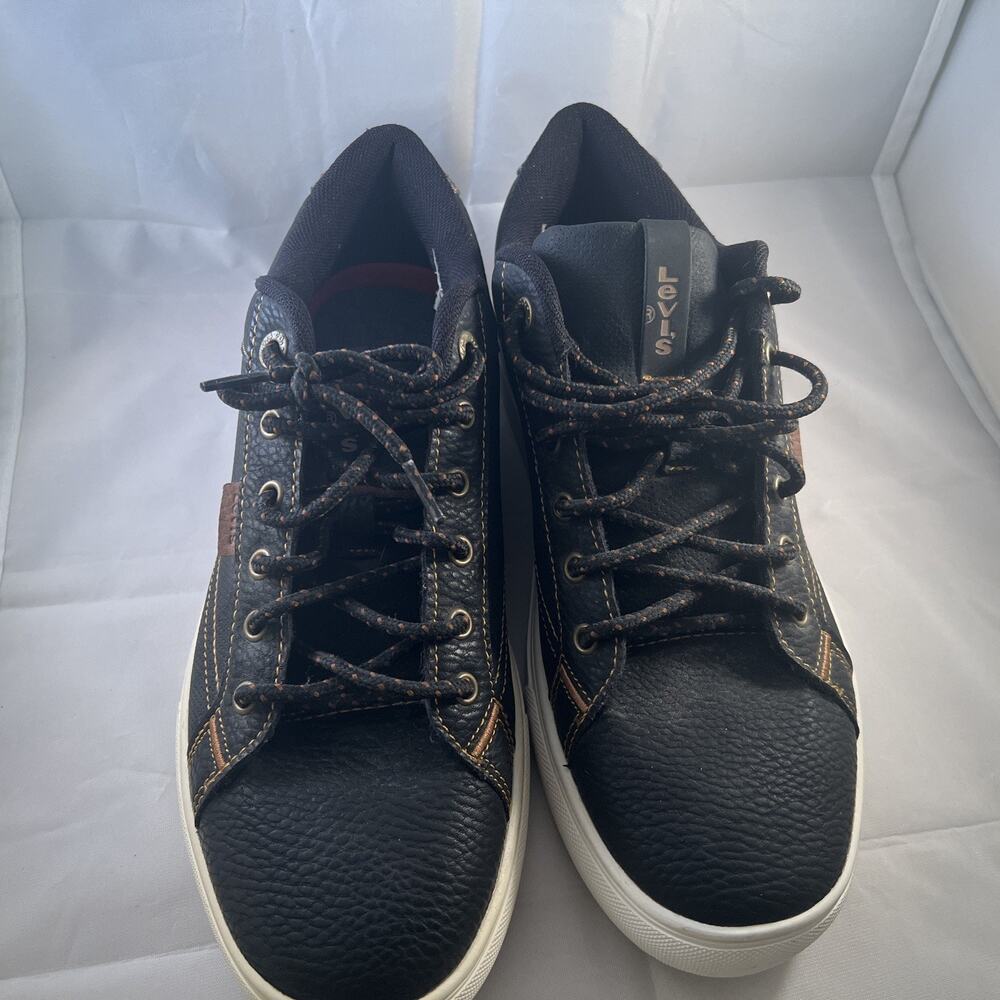 Men's Jeffery Levis 501 Size 9 Shoes Comfort Black And Brown Suede Kicks - Picture 6 of 8